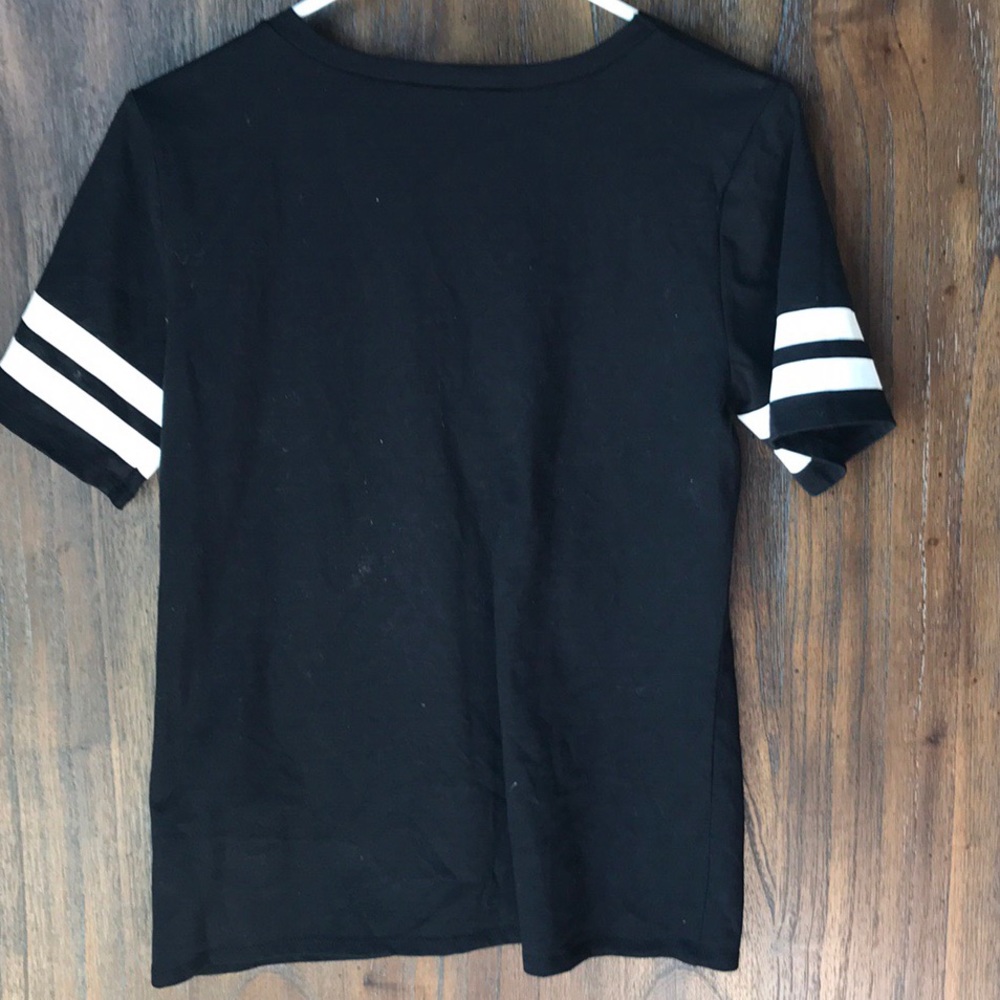 F21 black baseball tie tee - Picture 8 of 8